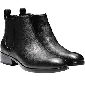Cole Haan Landsman Black Leather Booties